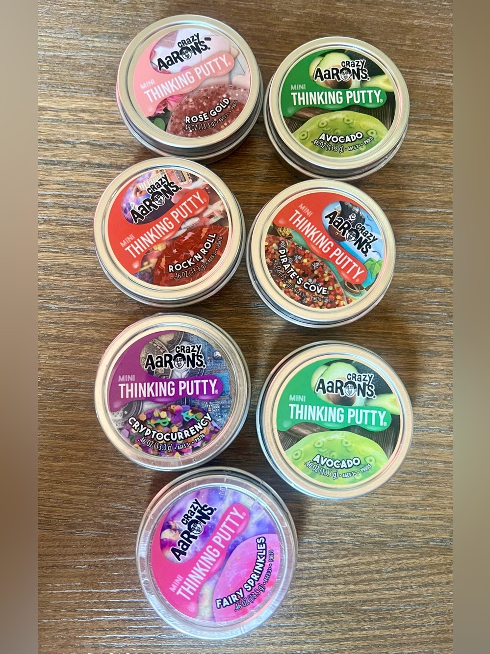 Crazy Aaron's Mini Thinking Putty Variety Pack - Assorted Colors NWT Sealed